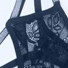 Sexy Women G-string Thong Low Waist See-through Sheer Hollow Floral Lace Rhinestone Straps Breathable Soft Ladies Underwear Brief Panties