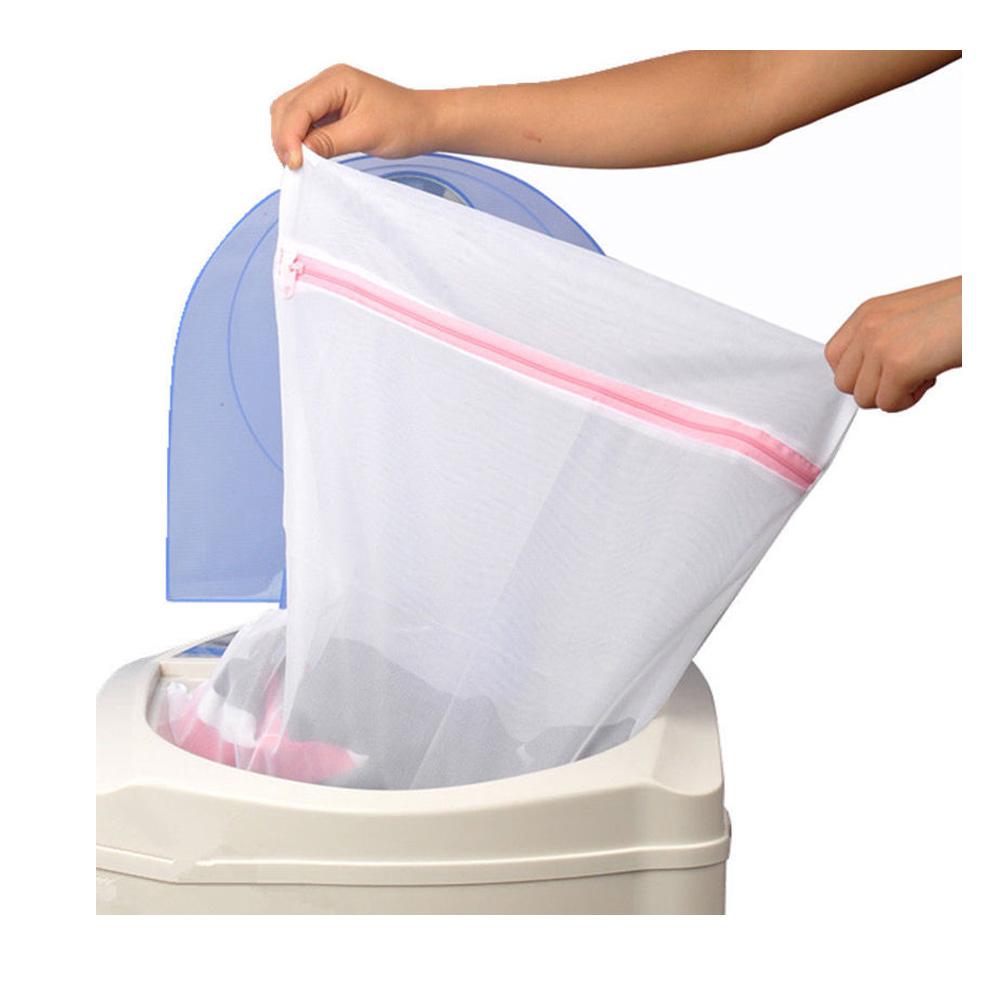 S/M/L Home Bra/Socks/Lingerie Washing Machine Net Mesh Laundry Bags Zipper Basket Pouch Wash Bags
