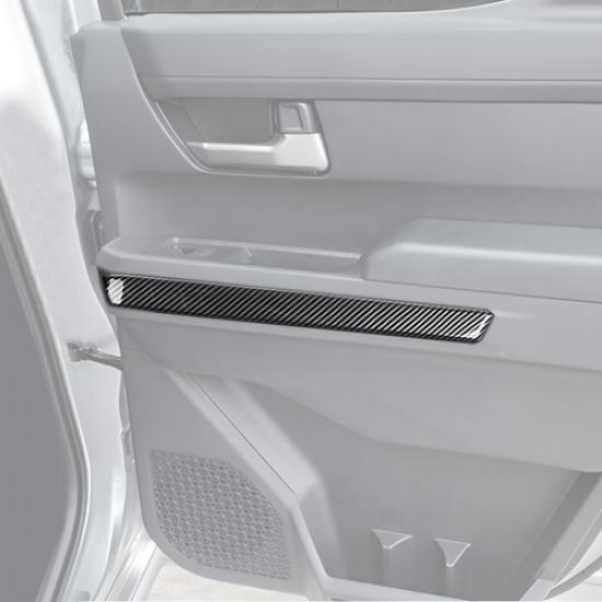 For Toyota Tacoma 2024-2025 Carbon Fiber Door Armrest Decor Strip Cover Trim 4P