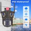 16MP 8K IP Camera 10X Zoom Outdoor Four Lenses Three-Screen PTZ WiFi Camera Security Protection CCTV Color Night Vision Cam Home Security