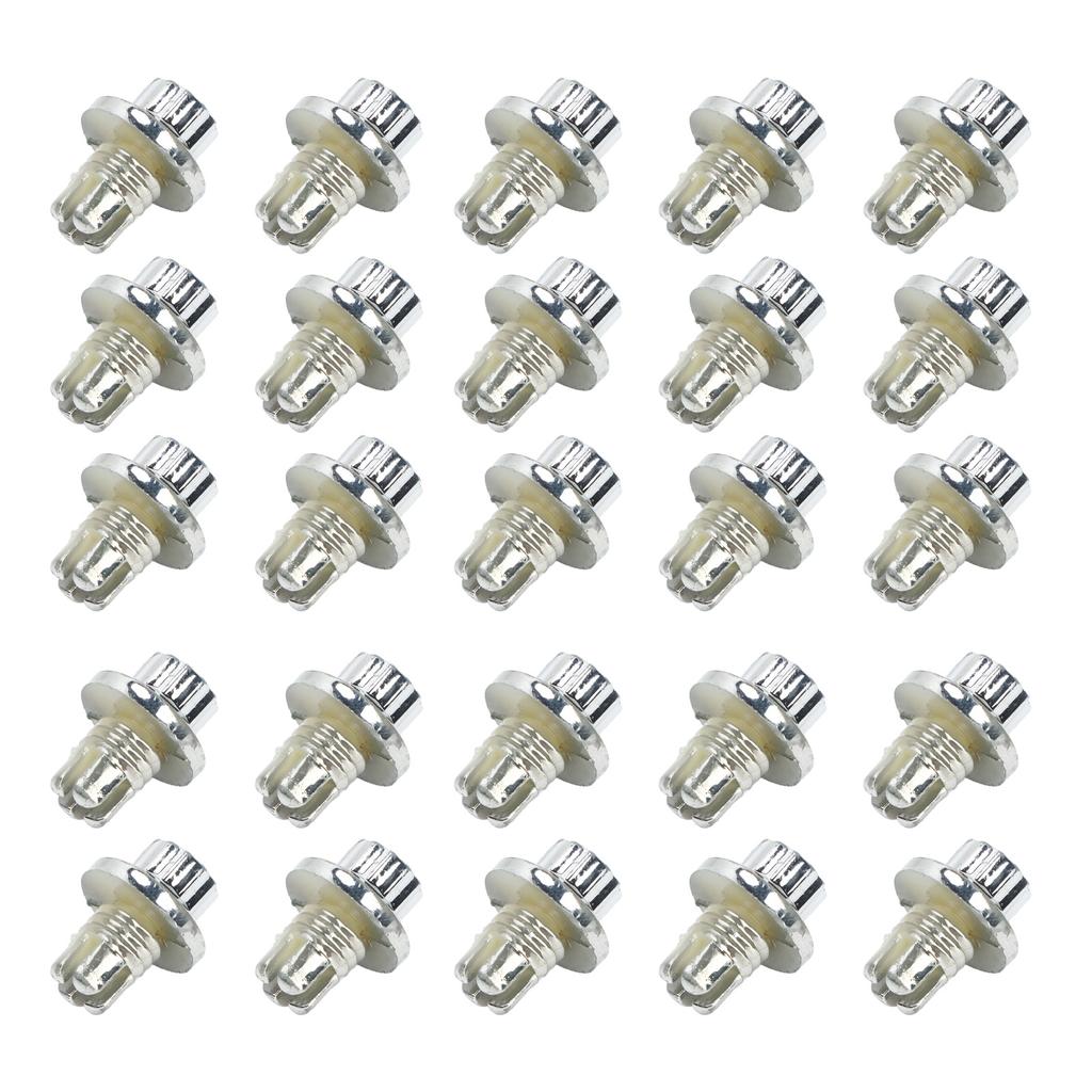 25 Pcs Wheel Rim Rivets Lip Rivets Nuts for AH Ds Series Wheel Rims Cap Lip Screw Bolt Tire