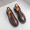 Высококачественная обувь из кожи на толстой подошве, мужской тренд, мужские туфли, формальные кожаные лоферы на платформе, обувь для мужчин