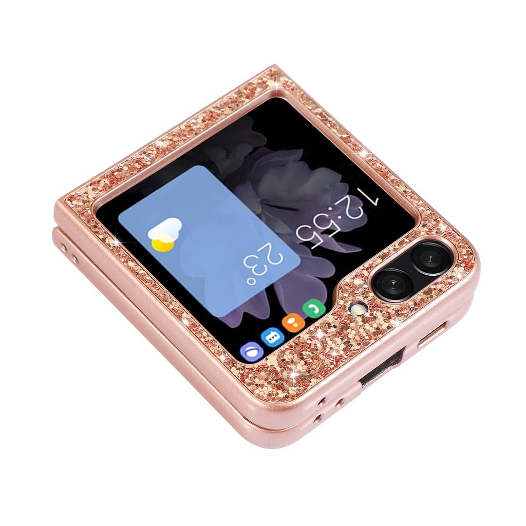 Luxury Bling Glitter Case For Samsung Galaxy Z Flip 5 Flip5 Shockproof Phone Protective Cases For Galaxy Z Flip 5 5G Soft Silicone Cover