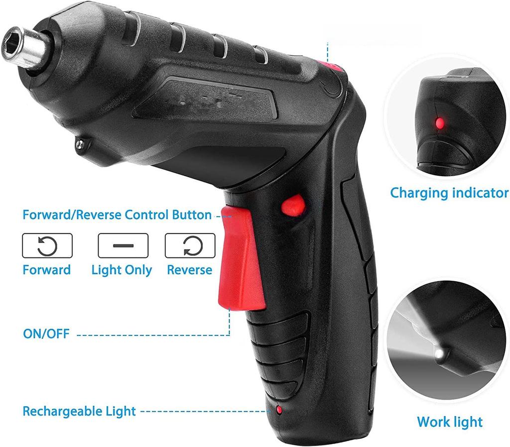 Набор прецизионных электрических отверток Nanrui Mini с аккумулятором и высоким крутящим моментом