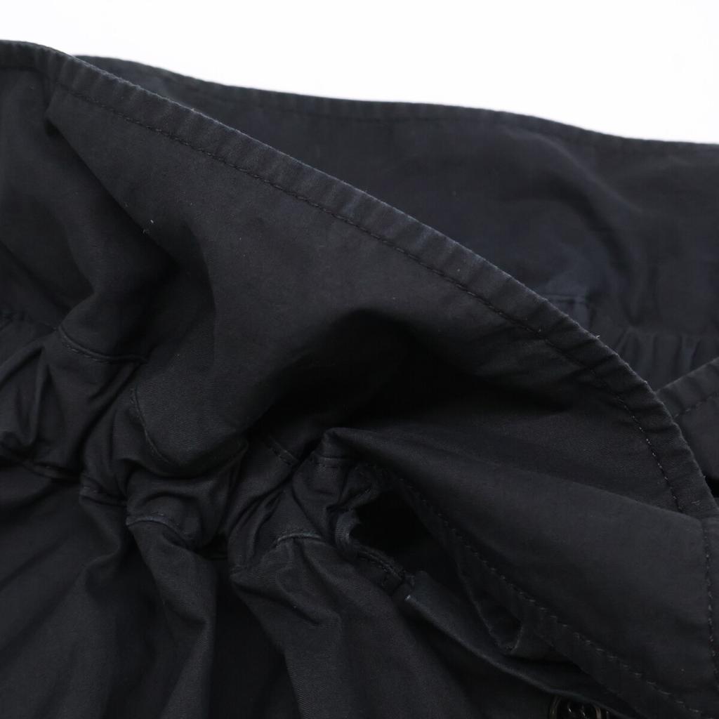 MM6 S32DL0261 20AW Черная блузка с оборками топы S черныйПодержанный