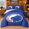 FC Copenhagen Pattern Bedding 3Pcs Set Bed Sheet And Pillowcases For Indoor Bedroom