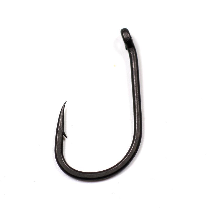 Bimoo 20pcs Teflon Coated Strong Carp Fishing Hooks High Carbon Steel Matte Black Micro Barb Size 2 4 6 8 10 Withy Pool Rig Hook