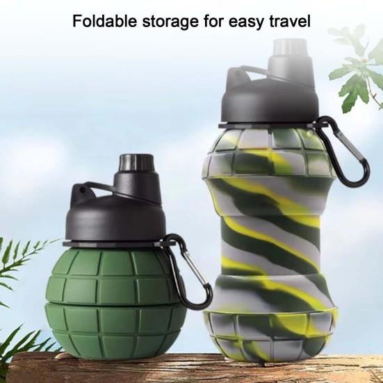 Бутылка для воды 550 мл, пищевая, устойчивая к высоким температурам, большая емкость, складной чайник, дорожная бутылка для питья, наружная поставка