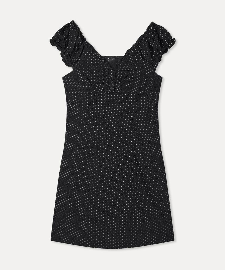 Мини-платье MIXXO с пышными рукавами_Miwowg602G