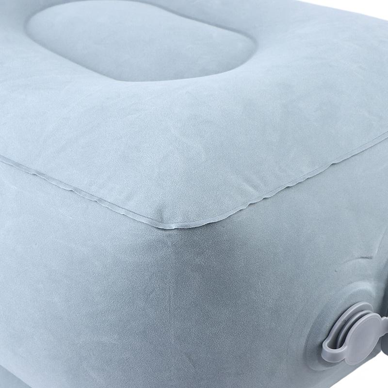 Надувная подушка-подставка для ног ПВХ Полет Сон Подставка для ног Подушка для отдыха 3 слоя Регулируемая высота Автобус для путешествий Автомобиль Подушка для отдыха ног