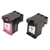 2pcs Black Colored 65XL Ink Cartridges Replacement for HP for Envy 5055 5052 5010 for DeskJet 3755 2600 3752 2652 for