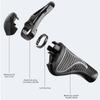New Arrival Mountain Bike Sheep Horn Sub Bike Grip Handle Shock And Dust Proof Bicycle Grip Rubber Bilateral Locking