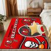 Tampa Bay Buccaneers Helmet Rug Game Carpet, Floor Mat for Bedroom Living Room Entryway Rug, Home Decor Idea Gift for Christmas birthday