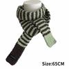 Neck Protection Winter Warm Scarf Striped Pattern Neck Scarf Vintage Knitted Long Scarf  Winter