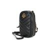 Tory Burch Kira Logo Lambskin Shoulder Crossbody Phone Bag Small Women bags Black 73515-001