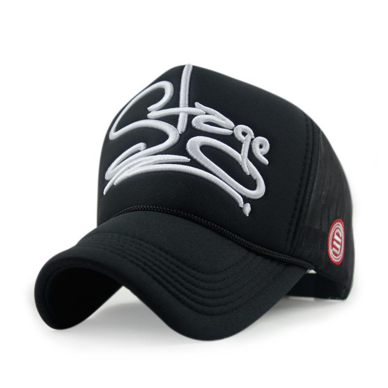 ZEXIN Модная сетчатая кепка с вышивкой и буквенным принтом, летняя кепка для грузовика, солнцезащитная шляпа от солнца, шляпа от солнца