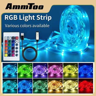 3535 5 В светодиодная лента 5-15 м RGB гибкая лента мини-управление диммируемая новогодняя елка DIY свет для домашнего декора комнаты подсветка телевизора
