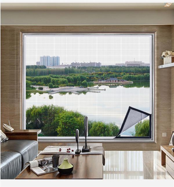 Магнитная оконная ширма от насекомых, оротективная сетка, занавеска из тюля, летняя самоклеящаяся оконная занавеска, сетка