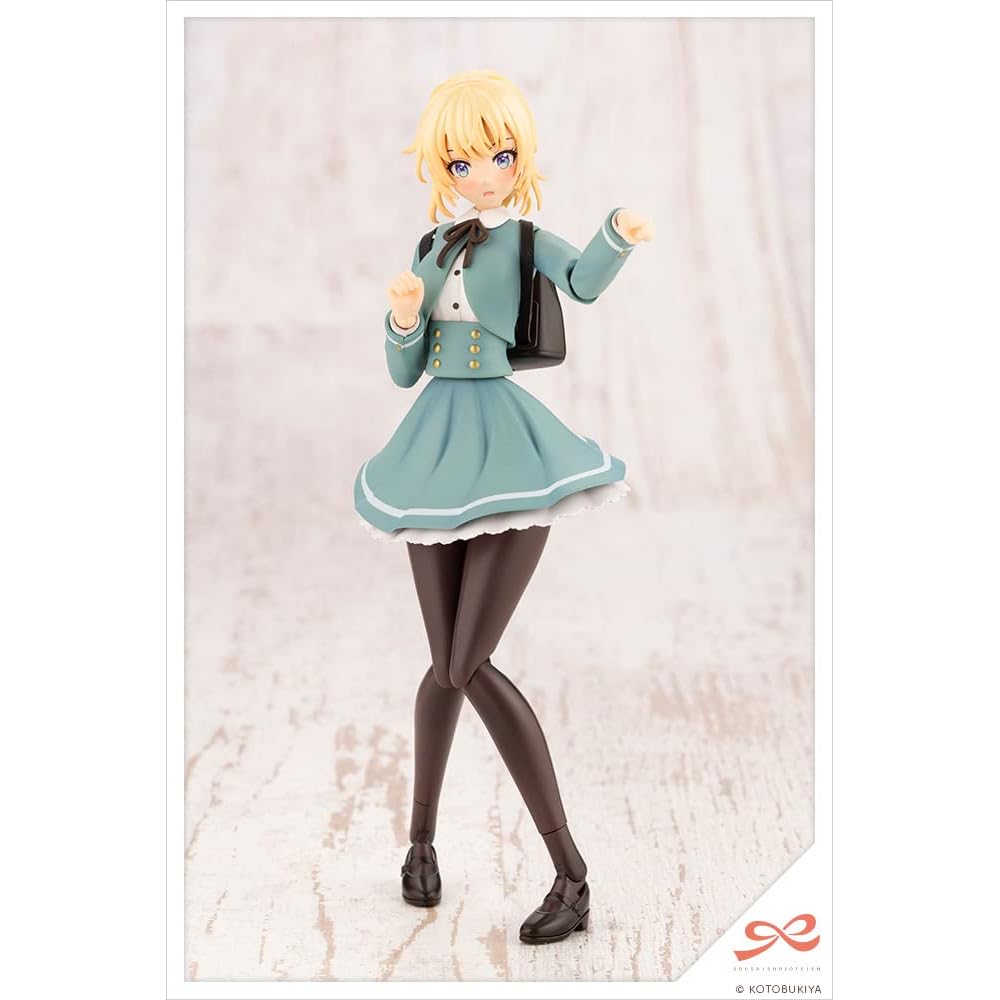 Sosai Shoujo Niwa Саэки Рицука Зимняя форма Масштаб 1/10 Пластиковая модель Приблизительно 157 мм