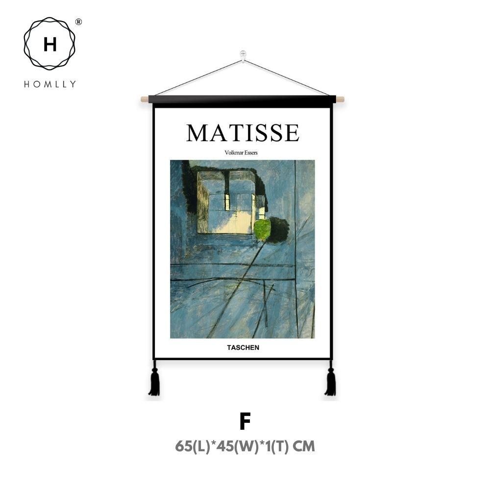 HOMLLY Matisse Mid Century Modern Home Wall Hanging Tapestry Painting