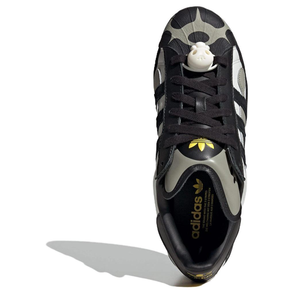 OFFGOD:TATE X Adidas Superstar 82 Orbit Grey Core Black Yellow Unisex Sneakers JQ8778