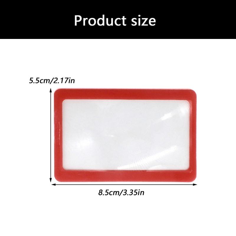 Пластиковая увеличительная карточка с 3-кратным увеличением для идентификации мелких деталей в электронике и поделочных проектах Работа с печатными платами