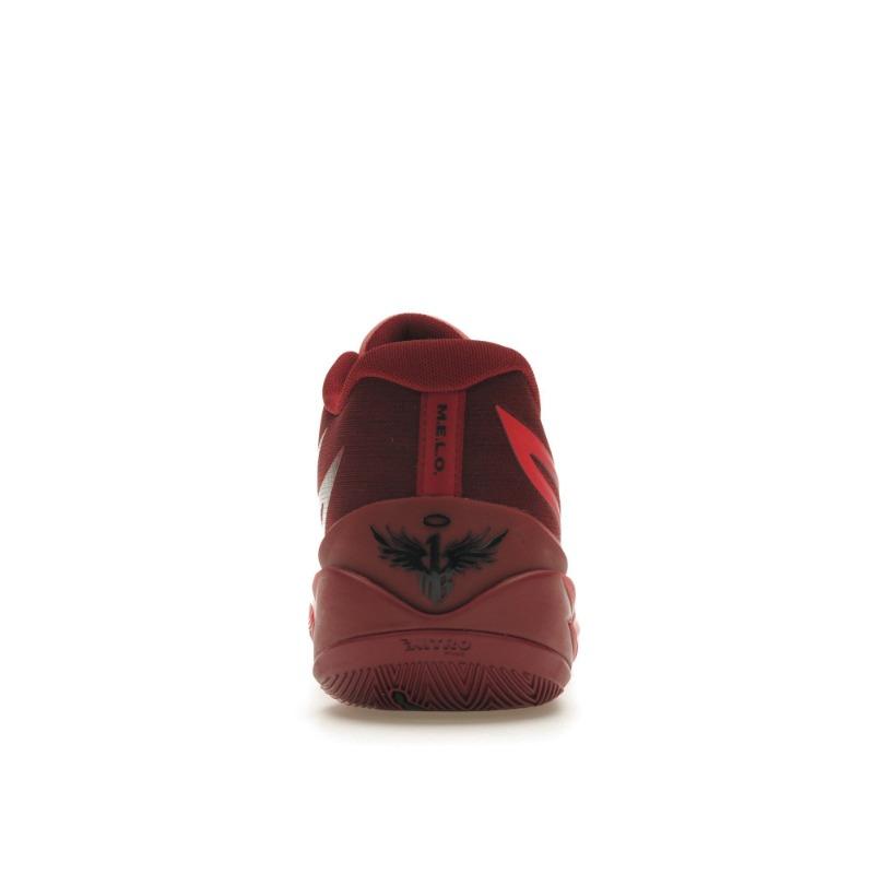 PUMA MB.02 Round Toe Lace-Up Low Basketball Shoes Men Red 377766-04