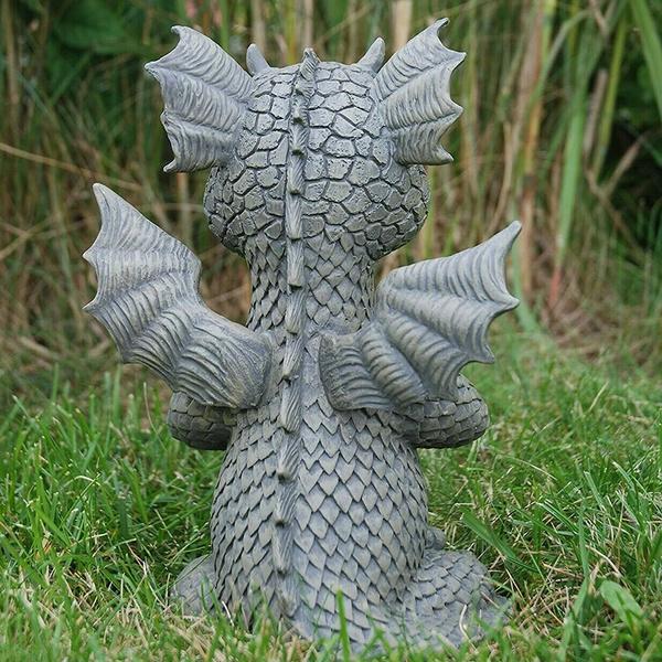 New 4 Styles Small Dinosaur Shape Meditation Sculpture Dragon Meditated Statue Resin Crafts Home Decor