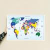 Настенная карта, Карта мира - Постеры Настенный Домашний Декор, Подвесная Картина Без Рамки, Школьные Учебные Принадлежности, Инструменты для Путешествий