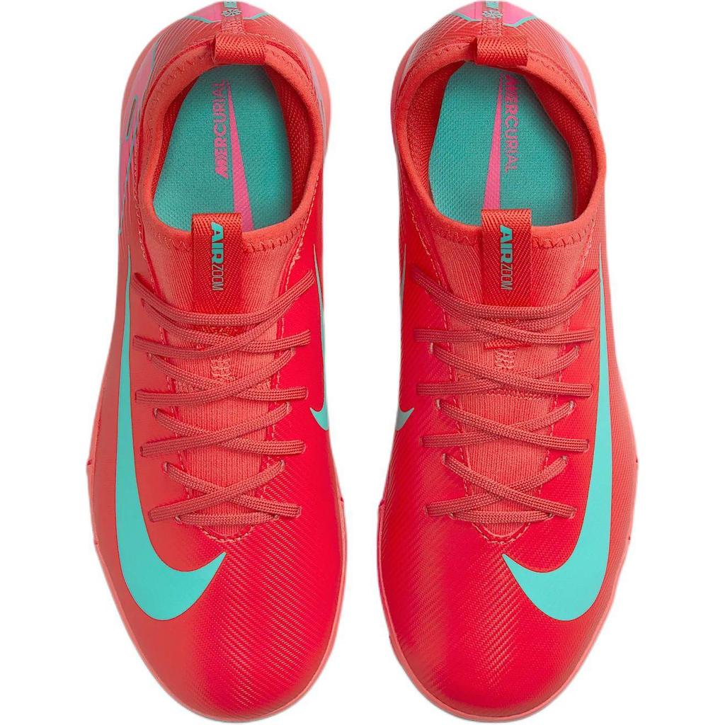 Nike Кроссовки Zoom Mercurial Vapor 16 Academy TF GS Mad Energy Pack для детей, красные, Ember-Glow, Aurora-зеленые FQ8284-800