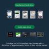 Прозрачный внешний корпус для жесткого диска 2,5 или 3,0 дюйма HDD SSD Micro-b на USB 3.1 Корпус для диска 4 ТБ Совместимый UASP SATA III Ноутбук