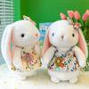 Ins Cute Cute Pastoral Rabbit Plush Toy Doll Skirt Little Rabbit Rag Doll Doll Princess Gift