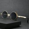 Vintage Steampunk Red Sunglasses Men Round Punk Alloy Metal Retro Sun Glasses Women Goggles Gothic Style Shades