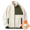 Autumn and Winter New Polar Fleece Jacket for Men Plus Velvet and Thickened Lamb Velvet Cardigan Sweatshirt Outdoor Fleece Double-sided Velvet Jacket