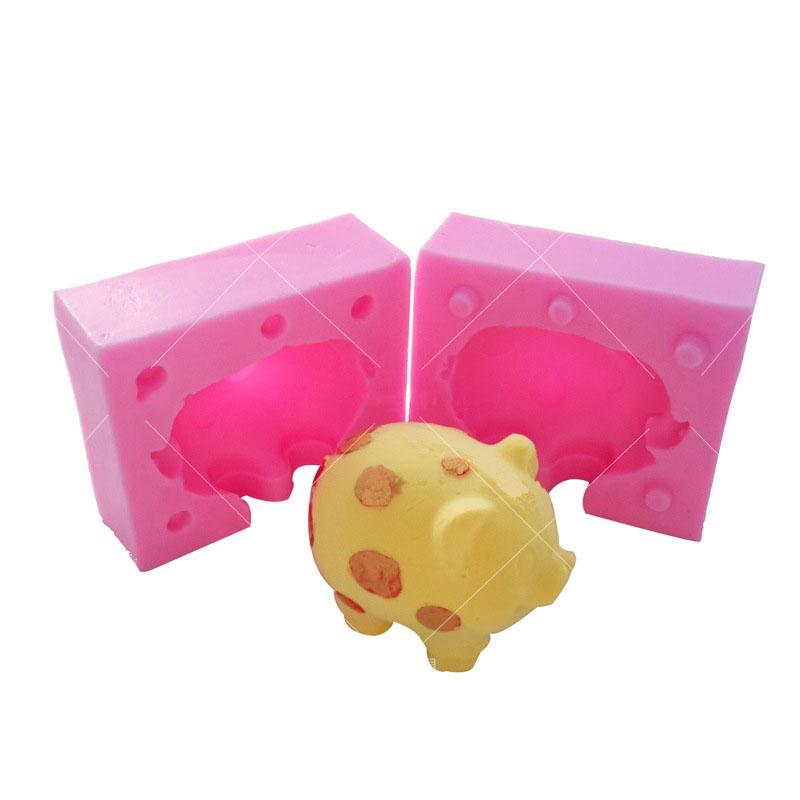 Свинья дизайн силиконовая форма помадка торт украшения плесень сахарная резинка паста инструмент 3D шоколадная форма