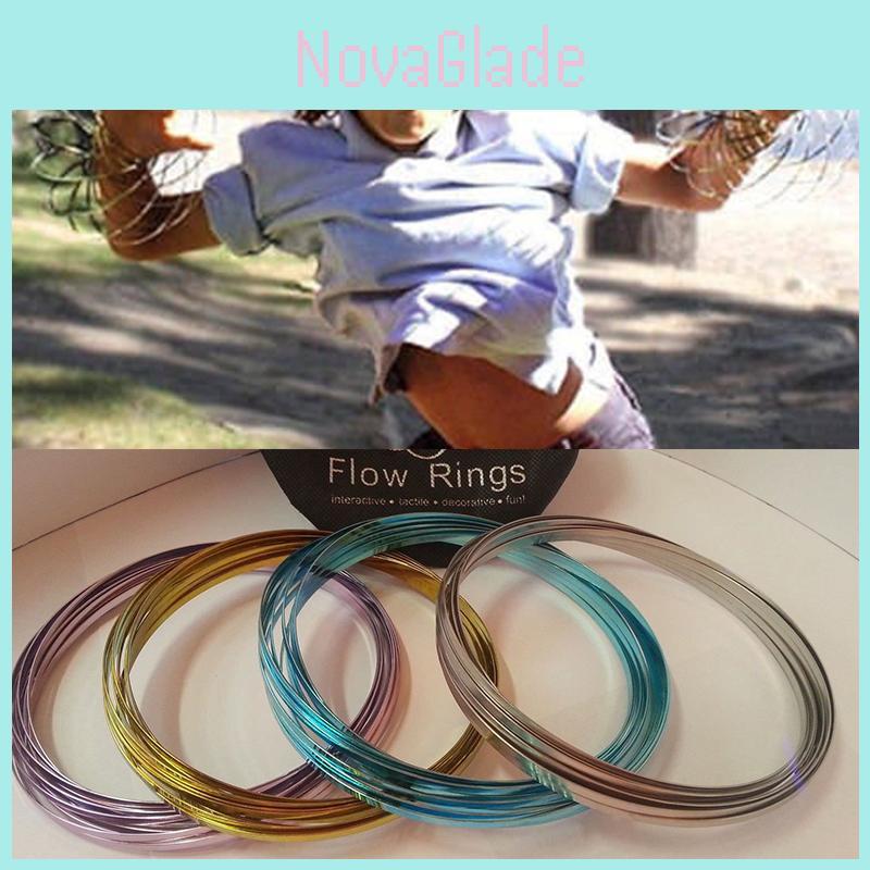 Stainless Steel Magic Hand Ring Toy Colorful Packaging For Kids And Adults