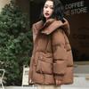 Пуховик женский средний и длинный зимний утолщенный новый теплый и универсальный модный повседневный белый пуховик