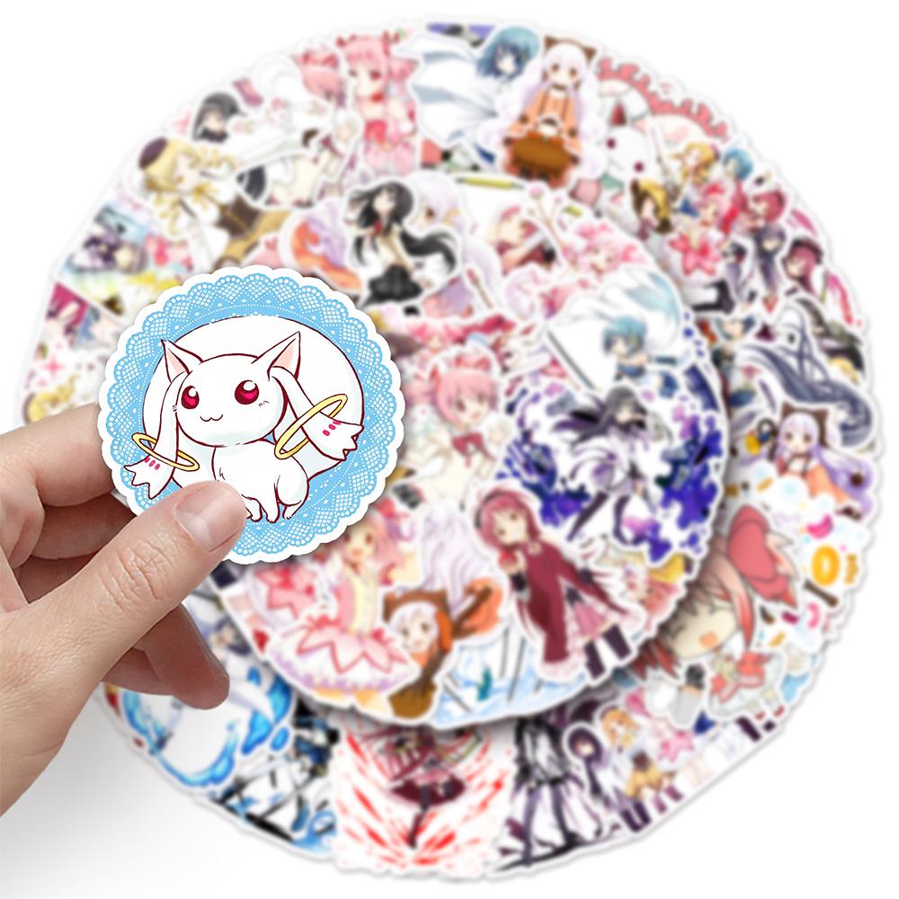 10/30/50 ШТ. Наклейки Декали Аниме Puella Magi Madoka Magica Водонепроницаемые DIY Багаж Скейтборд Велосипед Милые Наклейки Игрушки Подарки