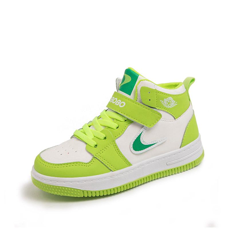 Обувь для девочек осенняя мягкая подошва высокие кроссовки для серфинга, детская мода детская нескользящая спортивная обувь баскетбольная обувь