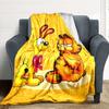 1pc Garfield Cartoon Comics Soft Skin-Friendly Flannel with Digital Printing, Various Sizes Available for Family, Friends, Birthday086