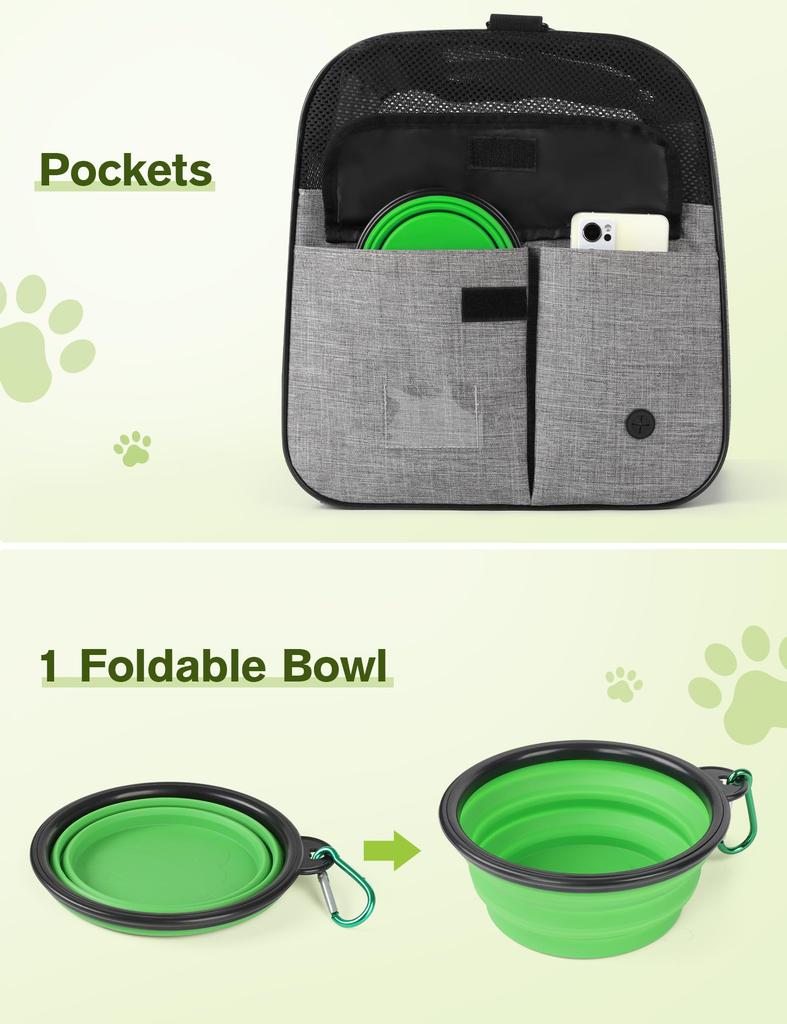 Pecute Cat Bag for Small and Small Foldable Backpack for Hospital Disaster and Includes Cat Bowl Carrier, Handbag/Shoulder Cats, Rabbits, Dogs,