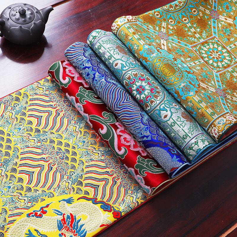 Настольный флаг в китайском стиле, облако, парча, атласный настольный флаг, классический чайный столик, скатерть в полоску, чайный столик, чайный коврик, флаг-кровать