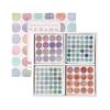 25 шт. наклейки для скрапбукинга яркие легко очищаемые съемные наклейки декоративные точечные наклейки фотоальбом цветной блокнот