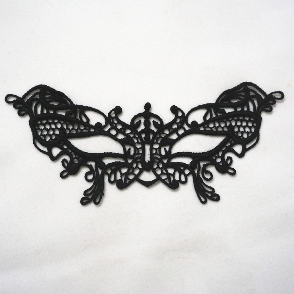 Черная кружевная маска для глаз королевы на Хэллоуин или костюмированные вечеринки