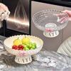 Поднос для фруктов в гостиной, журнальный столик с высокими ножками, корзина для фруктов, кремовый поднос для конфет и закусок, поднос для фруктов большой емкости