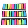 15 Sets Transparent Sticky Notes Transparent Design Colorful Reusable Widely Used Cute Sticky Notes