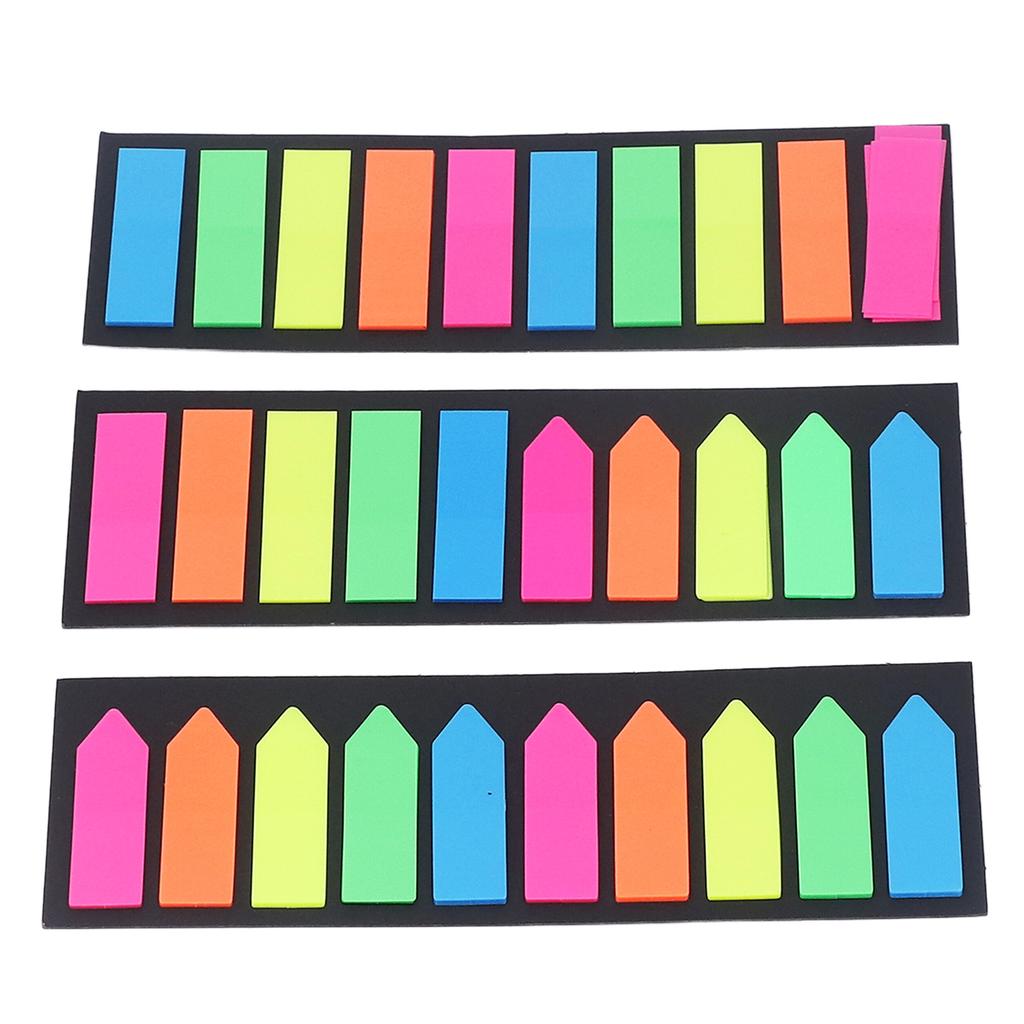 15 Sets Transparent Sticky Notes Transparent Design Colorful Reusable Widely Used Cute Sticky Notes