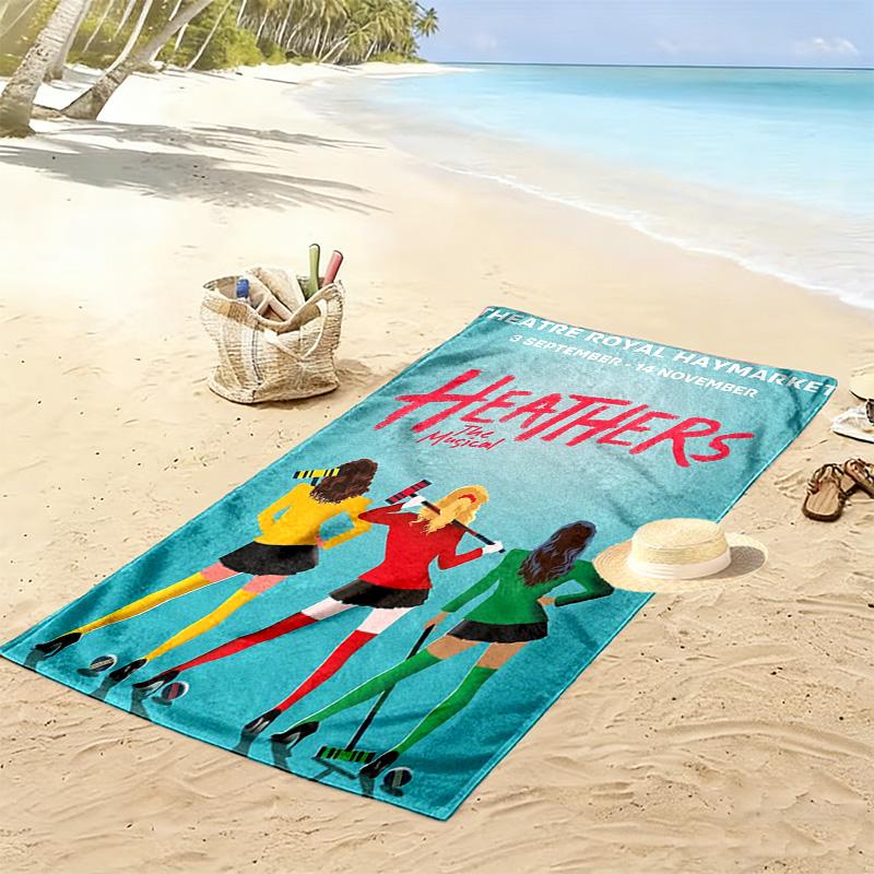Heathers: The Musical 2D Flat Print Beach Towel, Large Soft Quick Dry Towel for Beach Camping SwimmingSSTJ0917516