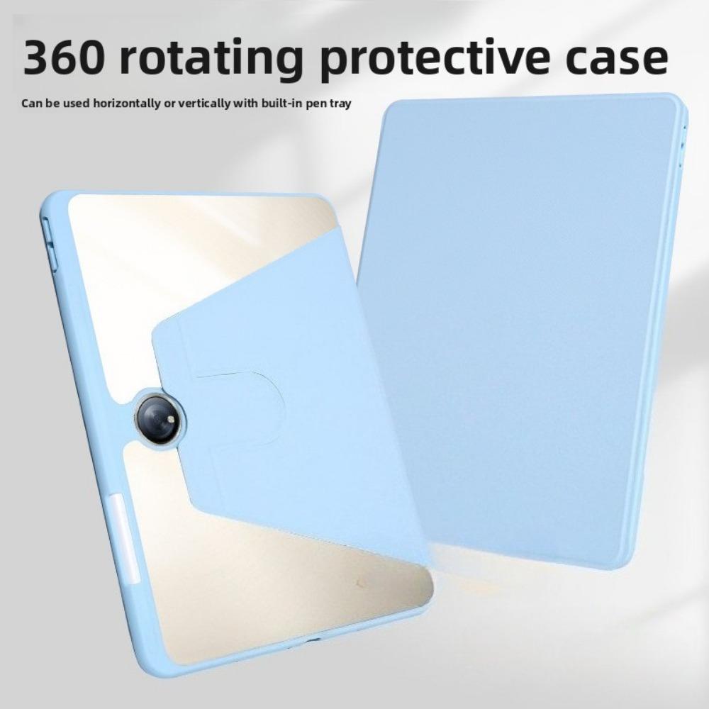 Противоударный чехол для OPPO Pad 4 Pro с вращением на 360 градусов для 11,6-дюймового Air 2 с акриловой жесткой задней крышкой