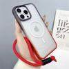 Чехол с градиентной текстурой для iPhone 16 Pro Max 11 12 13 14 15 Pro Max 16 Plus для Magsafe Magnetic Cover со шнурком